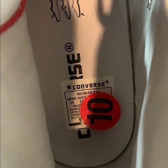 Red Converse Chuck Taylor All Star High Tops - Picture 6 of 7